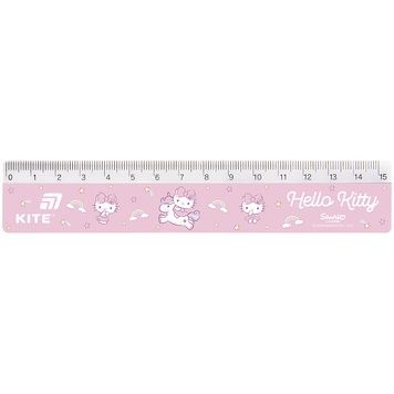 Лінійка пластикова Kite Hello Kitty, HK26-090-2, 15 см HK26-090-2 фото