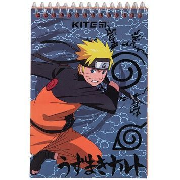 Блокнот на спіралі Kite Naruto NR23-196-2, А6, 48 аркушів, нелінований NR23-196-2 фото