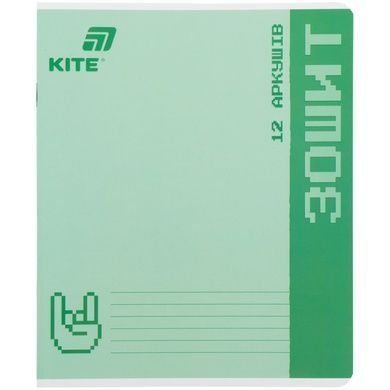 Зошит шкільний Kite One Color K26-232, 12 аркушів, клітинка K26-232 фото