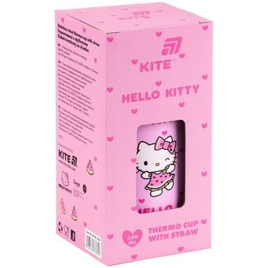 Термочашка з трубочкою Kite Hello Kitty HK25-1263, 350 мл HK25-1263 фото