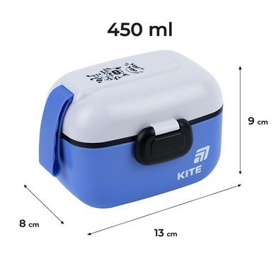 Ланчбокс Kite K25-1185-2, 450 мл, синий K25-1185-2 фото