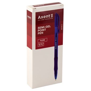 Ручка масляна Axent Flow AB1054-01-A, 0.7 мм, чорна AB1054-01-A фото