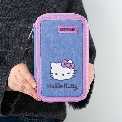 Пенал без наповнення Kite Hello Kitty HK26-623, 2 відділення HK26-623 фото