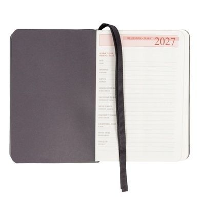 Ежедневник Leo Planner Botanic А6 датированный 2027 мягкий серый 352 страницы 252790 фото