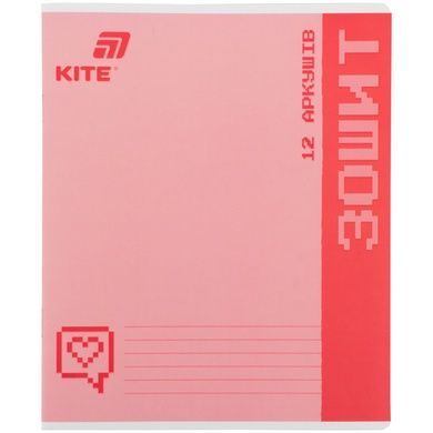 Зошит шкільний Kite One Color K26-232, 12 аркушів, клітинка K26-232 фото