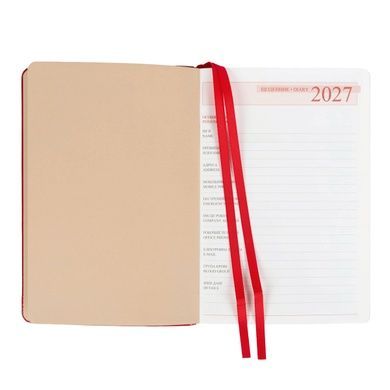 Ежедневник Leo Planner Aldento A5 датированный 2027 интегральный красный 368 страниц 252731 фото