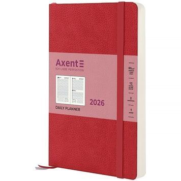 Ежедневник 2026 Axent Partner Soft Skin 8810-26-06-A, 145*210, красный 8810-26-06-a фото