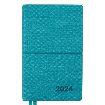 Ежедневник 12x20см Leo Planner датированный 2024 Glory бирюзовый 252412 фото