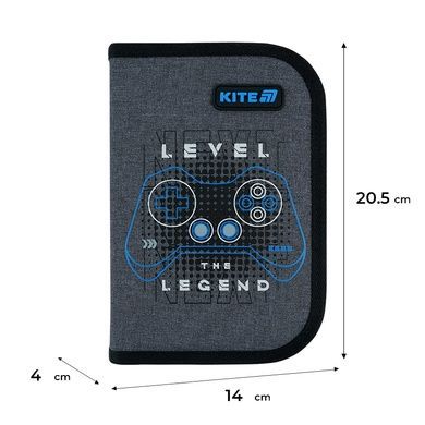 Пенал без наповнення Kite Level UP K26-622-6, 1 відділення, 2 відвороти K26-622-6 фото