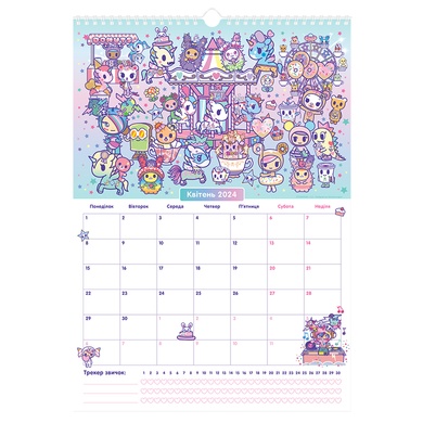 Календарь-планер настенный tokidoki TK23-440-1 на 2023-2024 г. TK23-440-1 фото
