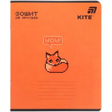 Зошит шкільний Kite One color K26-237-1, 18 аркушів, лінія K26-237-1 фото