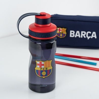 Пляшечка для води Kite FC Barcelona BC25-397, 500 мл, синя BC25-397 фото