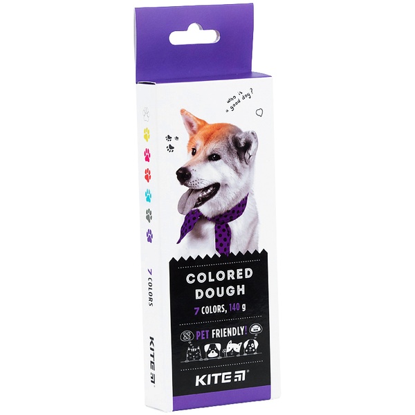 Цветнове тесто для лепки Kite Dogs K22-136, 7*20 г K22-136 фото