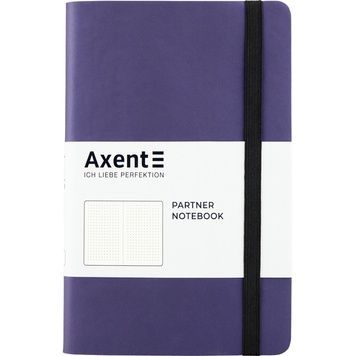 Книга записна Axent Partner Soft 8310-38-A, A5-, 125x195 мм, 96 аркушів, крапка, гнучка обкладинка, синя 8310-38-A фото