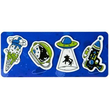 Закладки пластикові Kite UFO K22-479-2, 4x20 шт, 35х50 мм K22-479-2 фото