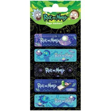 Закладки бумажные с рисунком Kite Rick and Morty RM23-480, 100 шт, 5х15х50 мм, прямокутна RM23-480 фото