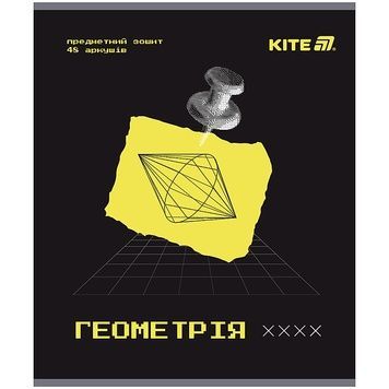 Тетрадь предметная Kite Techno K25-240-1, 48 листов, клетка, геометрия K25-240-1 фото