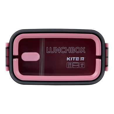 Ланчбокс подвійний з наповненням Kite K23-183-3, 1400 мл, рожевий K23-183-3 фото