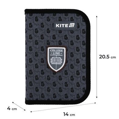 Пенал з наповненням Kite College Line Boy K25-622H-2, 1 відділення, 2 відвороти K25-622H-2 фото