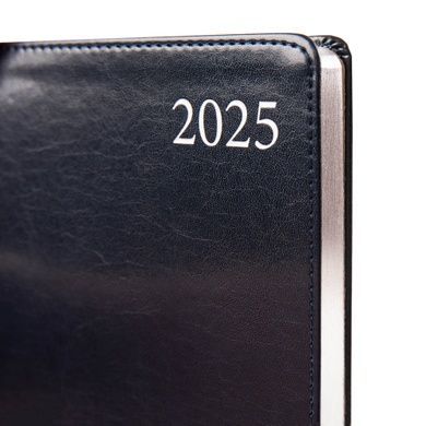 Ежедневник А5 Leo Planner датированный 2025 Aldento черно синий 368 стр 252536 фото