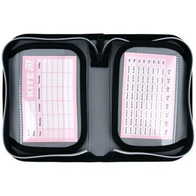Пенал без наповнення Kite Black&Silver K26-622-5, 1 відділення, 2 відвороти K26-622-5 фото