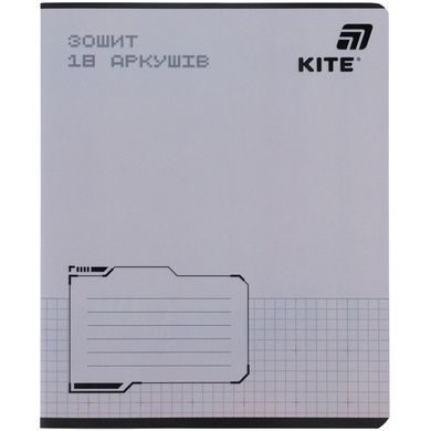 Зошит шкільний Kite One color K26-236-1, 18 аркушів, клітинка K26-236-1 фото