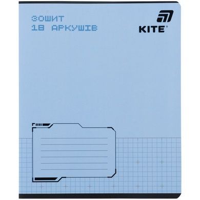 Зошит шкільний Kite One color K26-236-1, 18 аркушів, клітинка K26-236-1 фото
