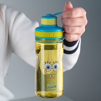 Пляшечка для води Kite Sponge Bob SB25-397, 500 мл, жовта SB25-397 фото