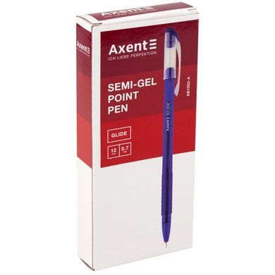 Ручка масляна Axent Glide AB1052-01-A, 0.7 мм, чорна AB1052-01-A фото