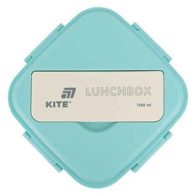 Ланчбокс с разделителем Kite K26-186-2, 1100 мл, мятно-бежевый K26-186-2 фото
