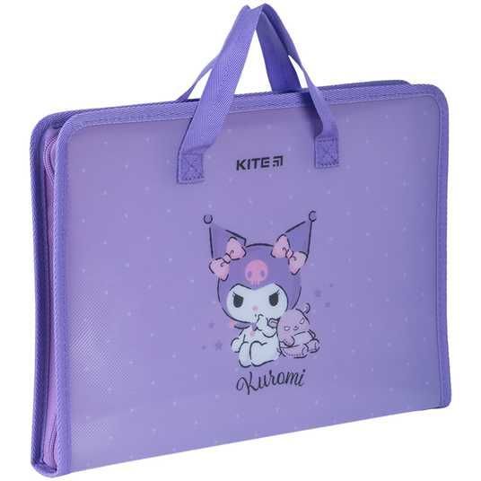Папка-портфель на блискавці Kite Kuromi HK24-202, 1 відділення, A4
