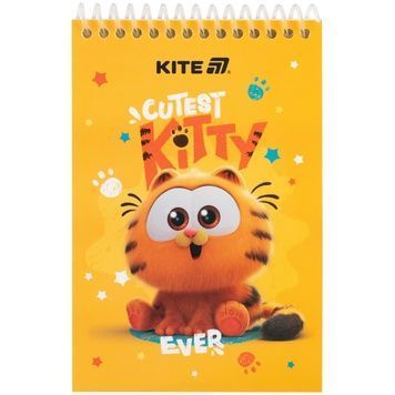 Блокнот на спіралі Kite Garfield GF25-196, А6, 48 аркушів, нелінований GF25-196 фото