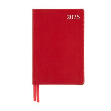 Ежедневник А5 Leo Planner датированный 2025 Aldento красный 368 стр 252537 фото