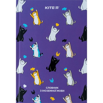 Словник для запису іноземних слів Kite UA Cats K24-407-1, 60 аркушів K24-407-1 фото