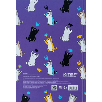 Словник для запису іноземних слів Kite UA Cats K24-407-1, 60 аркушів K24-407-1 фото