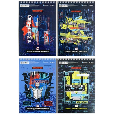 Зошит для малювання Kite Transformers TF22-243, 30 аркушів TF22-243 фото