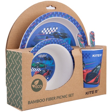 Набор посуды из бамбука Kite Racing, K20-313-2, 5 предметов K20-313-2 фото