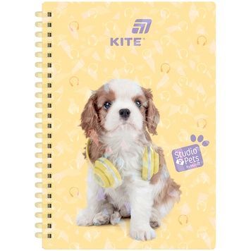 Блокнот на спіралі Studio Pets SP26-277, А5, 80 аркушів, клітинка, пластикова обкладинка SP26-277 фото