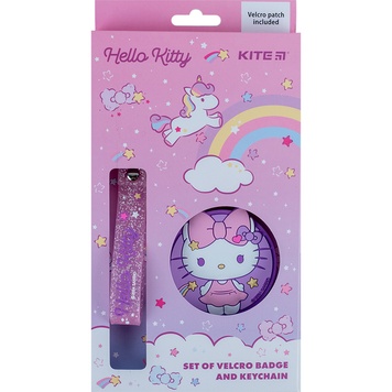 Набор бейдж на липучке и подвеска Kite Hello Kitty HK24-3010-3, 2 шт. HK24-3010-3 фото