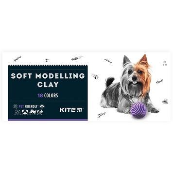 Пластилин восковой Kite Dogs K22-085, 18 цветов, 360 г K22-085 фото