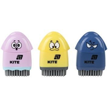 Точилка з контейнером та гумкою Kite Faces K25-365, асорті K25-365 фото
