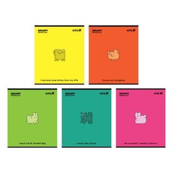 Тетрадь школьная Kite One color K25-259-2, 48 листов, клетка K25-259-2 фото