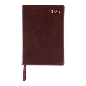 Ежедневник А5 Leo Planner датированный 2025 Aldento темно коричневый 368 стр 252538 фото