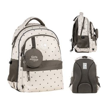Рюкзак школьный GoPack Education Beige Polka Dots GO26-182M-3 GO26-182M-3 фото