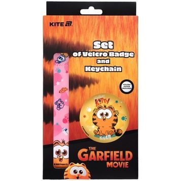 Набір бейдж на липучці та підвіска Kite Garfield GF25-3010, 2 шт. GF25-3010 фото