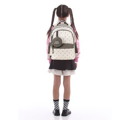 Рюкзак шкільний GoPack Education Beige Polka Dots GO26-182M-3 GO26-182M-3 фото