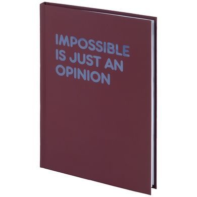 Книга записна Impossible 8458-1-A, А5, 96 аркушів, клітинка, тверда обкладинка 8458-1-A фото