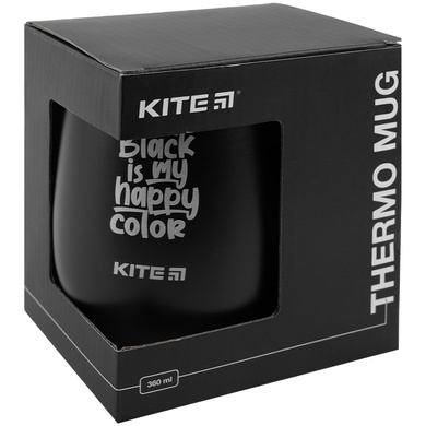 Термокружка Kite K22-378-01-2, 360 мл, черная K22-378-01-2 фото