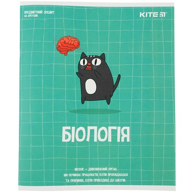 Предметная тетрадь Kite Cat K23-240-17, 48 листов, клетка, биология K23-240-17 фото