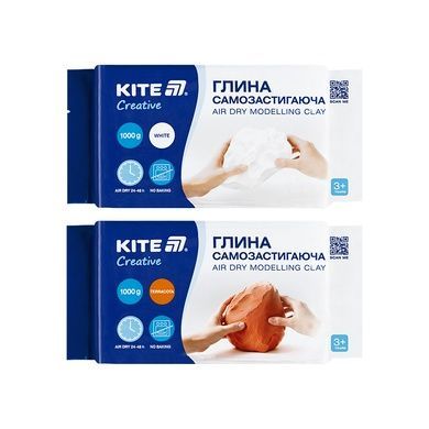 Самозастывающая глина Kite Creative, K-290-1, терракотовая, 1000 г K-290-1 фото